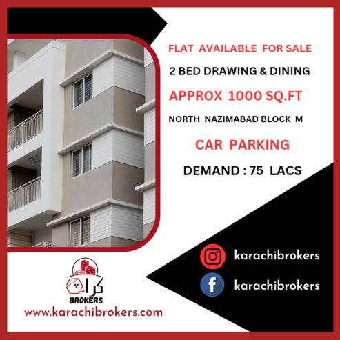 Flat Available For Sale North Nazimabad Block M