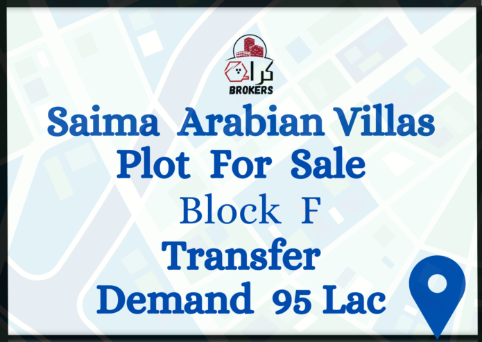 Plot For Sale Saima Arabian Villas